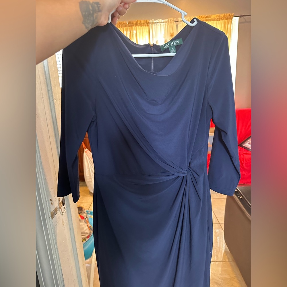 Ralph Lauren Navy Long Sleeve Dress